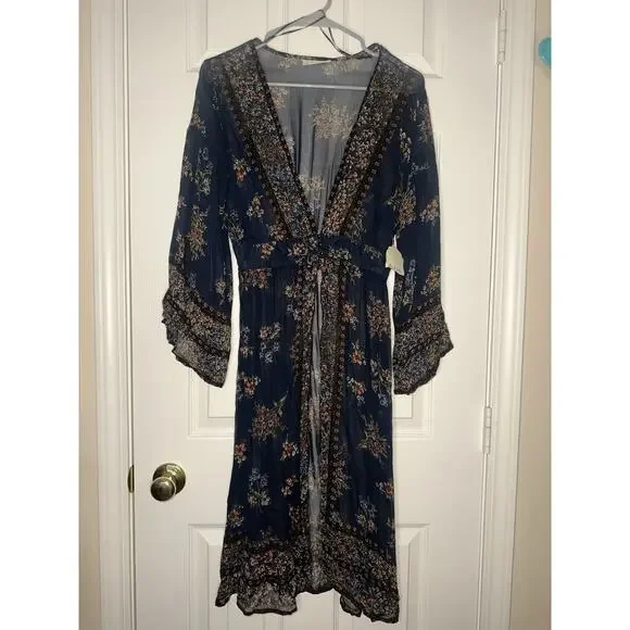 NWT Women’s Altar’d State Long Duster Kimono Top Size Small - Picture 2 of 6